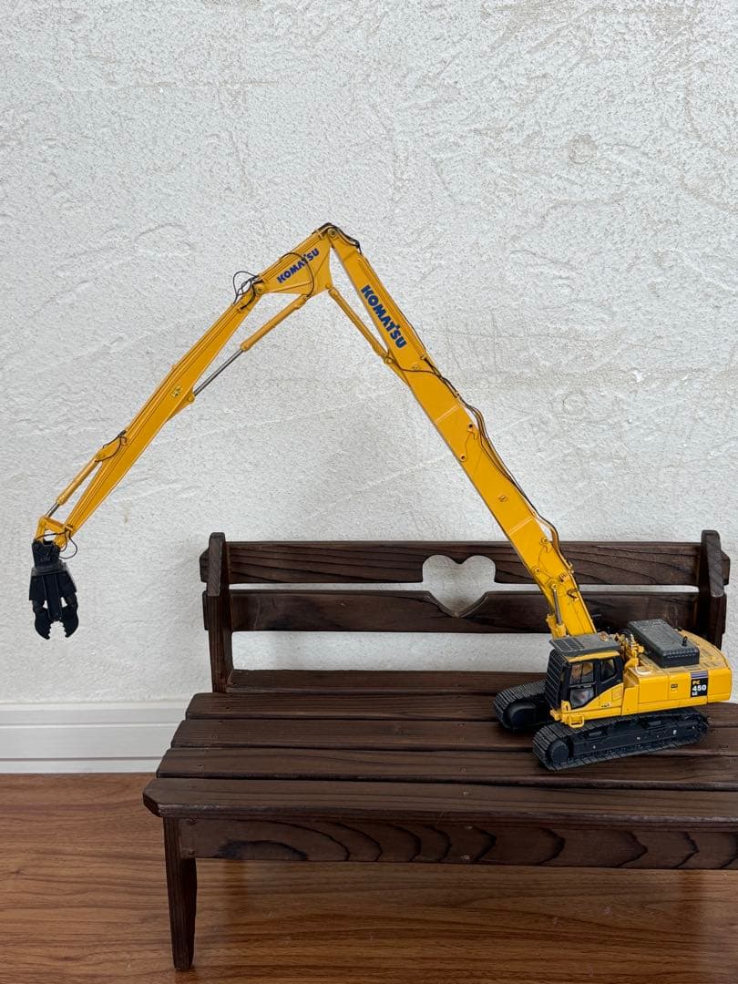 KOBELCO模型　ロングアーム解体機3台他　重機模型9台　合計12台セット