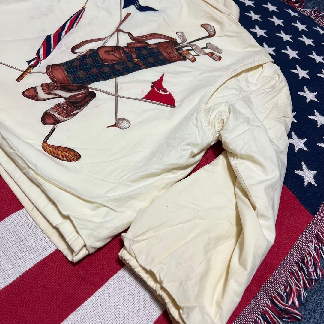 希少レア 90sラルフローレン ゴルフセット柄 スイングトップ アンチフリーズ