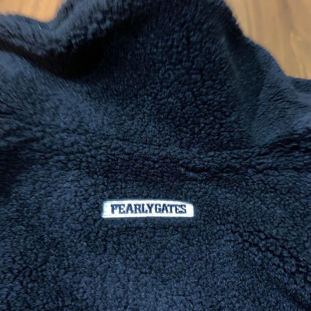 パーリーゲイツ　メンズゴルフウェア　ボアベスト　ブラック　5