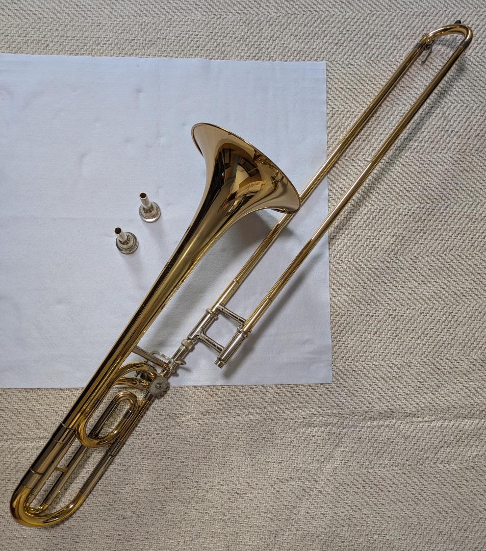 YAMAHA ヤマハ テナーバストロンボーン YSL-648 マウスピース２付き