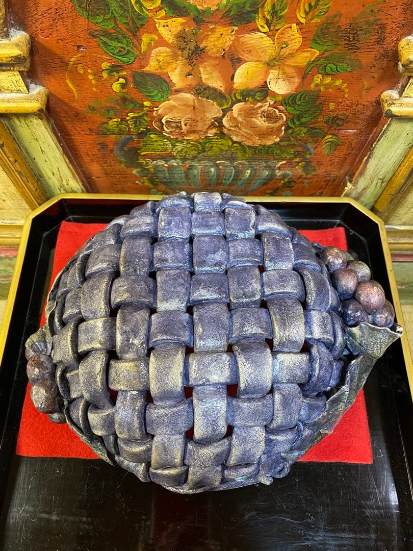 クレイクラフト葡萄の入れ物ハンドメイド