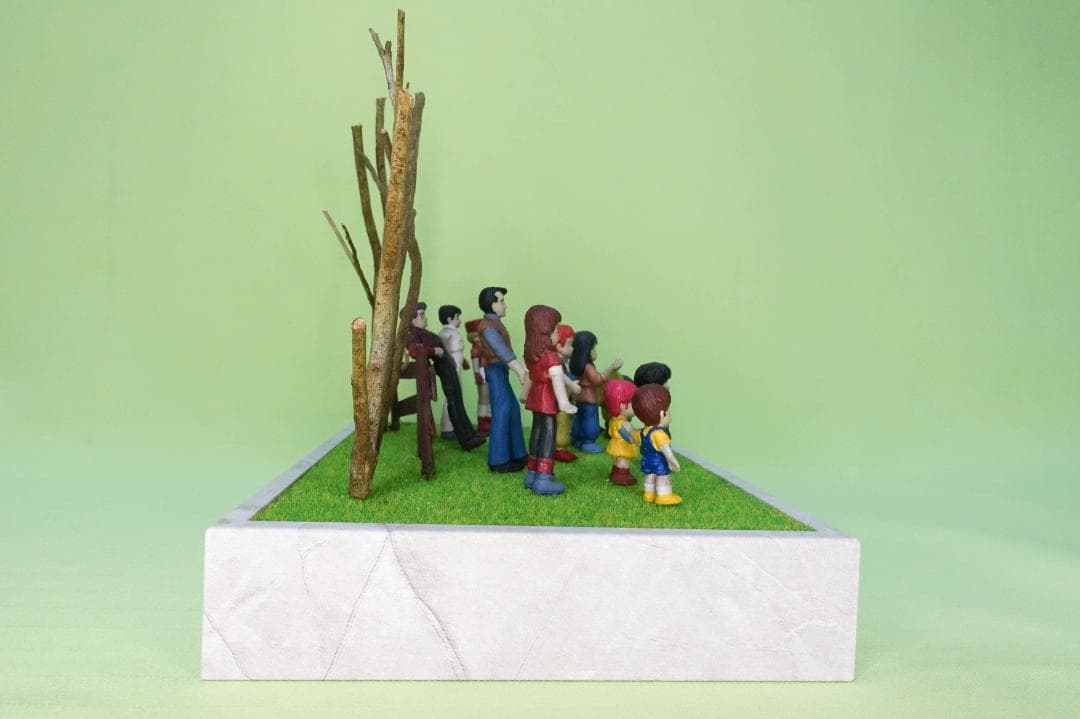 銀河漂流バイファム　消しゴムフィギュア　ジオラマ