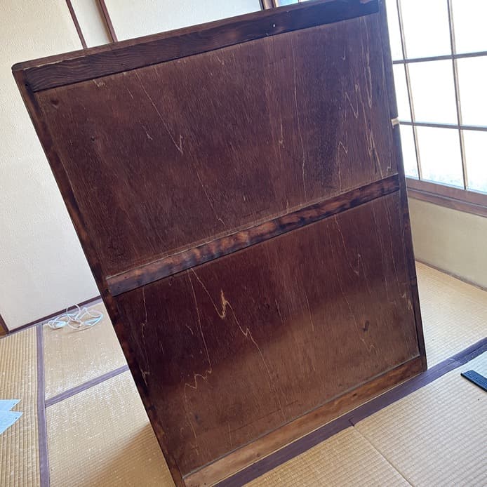 箪笥　木製　6段　120センチ　洋服箪笥　洋服ダンス　たんす　昭和レトロ　レトロ