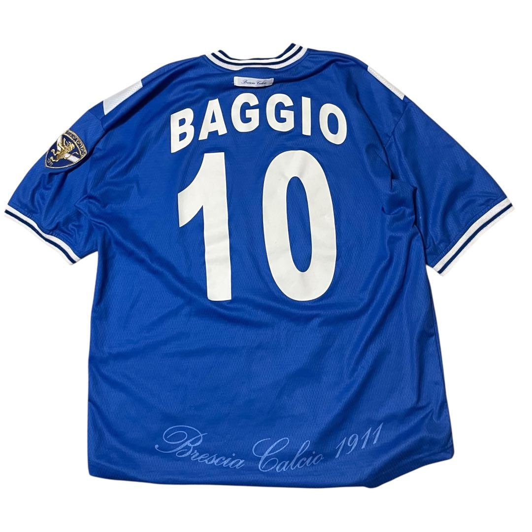 バッジョユニフォームブレシアGARMANセリエAヴィンテージサッカー代表XL