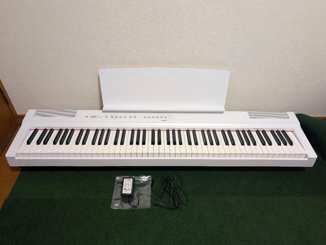 【美品】ヤマハYAMAHA P-125ＷＨ電子ピアノフルセット地域により送料無料
