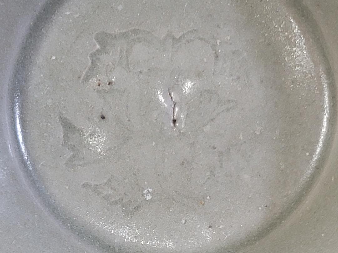 中国美術 青磁 内花紋皿 DT316