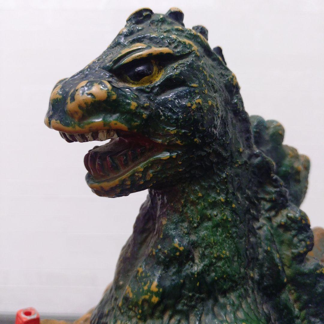 ブルマァク　ジャイアントゴジラ　当時物　ソフビ　版権シール付　ゴジラ