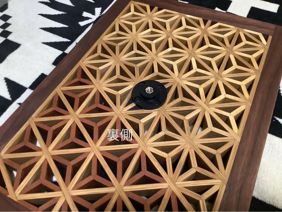 IGT天板　1ユニット　三脚用テーブル　組子細工ヘキサゴン133