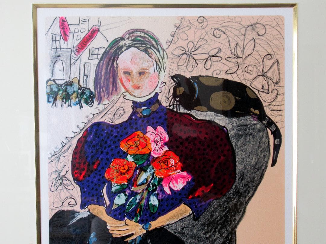 フジ子・ヘミング 版画「古いカーテン」