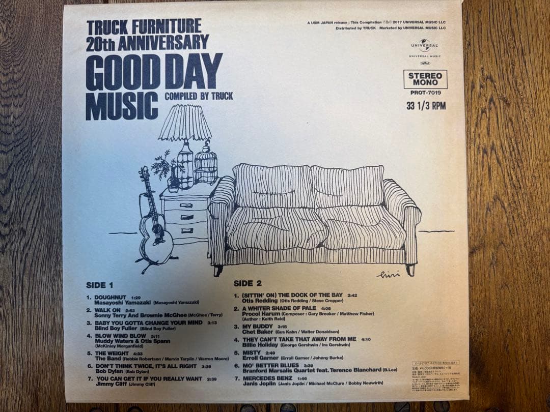 限定レコードTRUCK FURNITURE GOOD DAY MUSICトラック