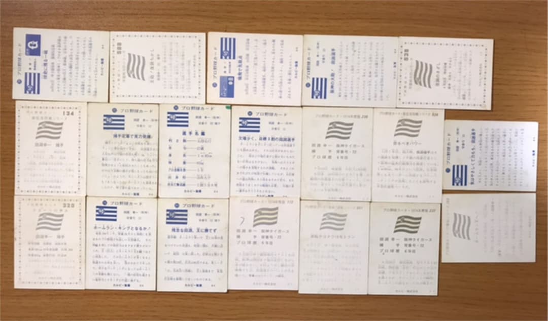 大幅値下げ　プロ野球カード　阪神タイガース　田淵幸一