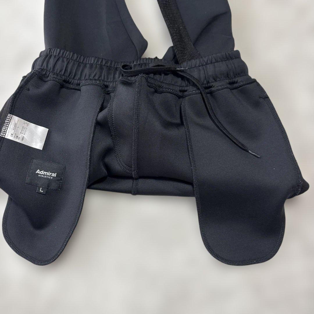 【Admiral 】アドミラル フード付きジャージ 冬用 ブラック 上下セットL