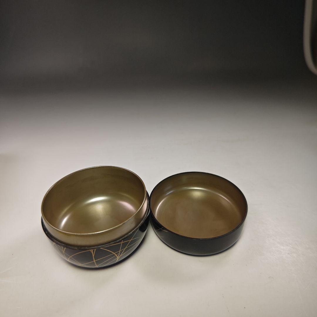 イ779 棗『新井司峰作』『銀時　武蔵野蒔絵　平棗　共箱』茶器　茶入　茶道具