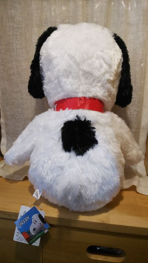 スヌーピー BIG ぬいぐるみ 白黒新品タグ付き ラウンドワン限定 非売品 景品