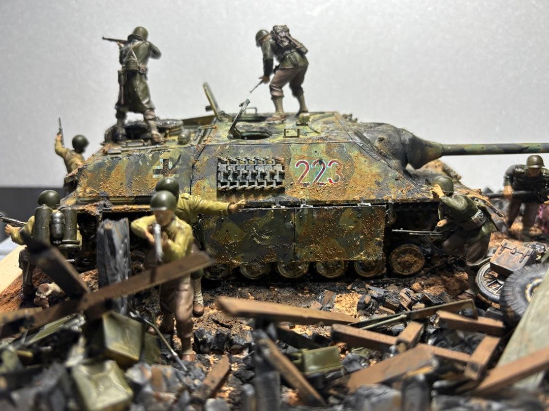 戦車　ジオラマ　ドイツ　アメリカ