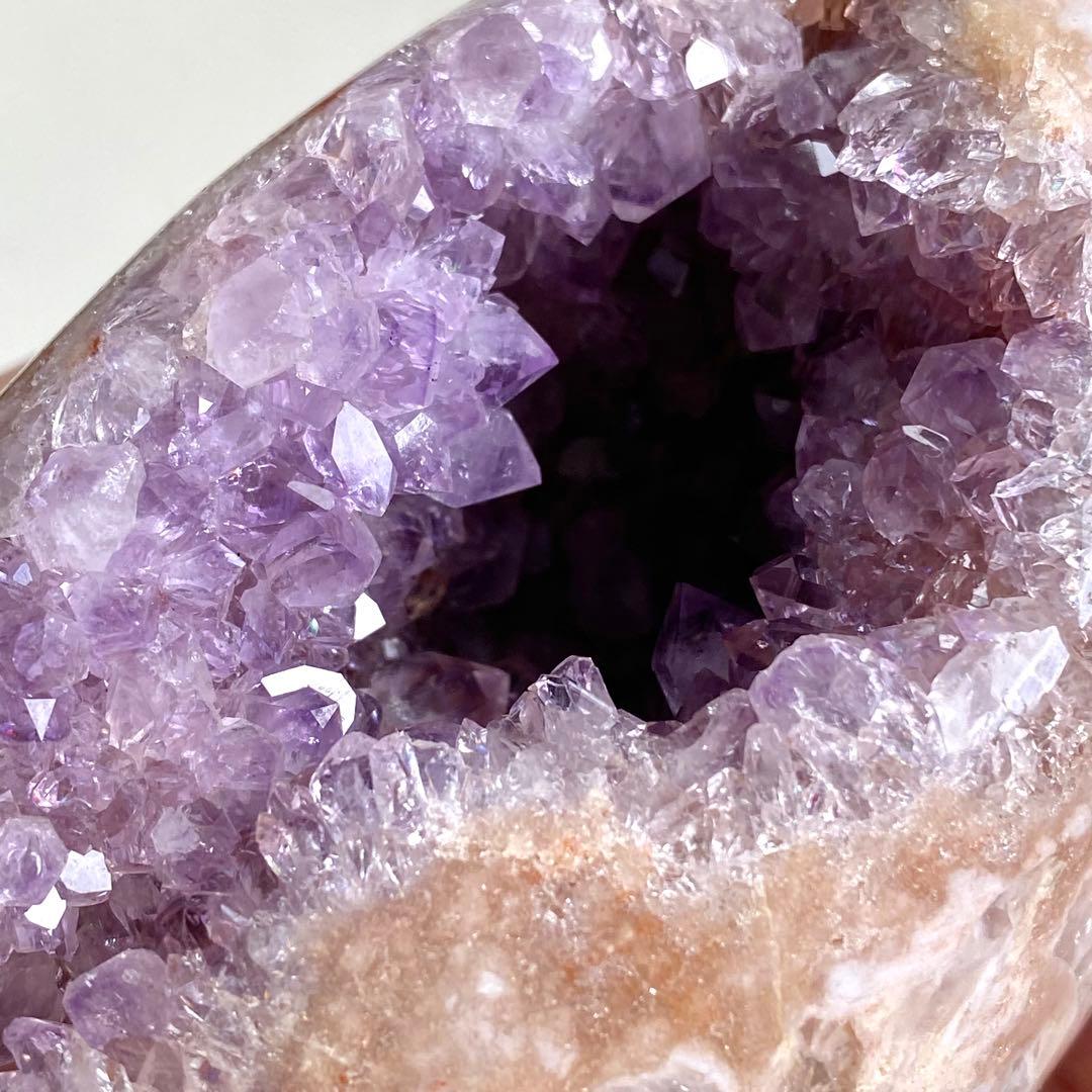 【 天然石 ピンクアメジスト アメジスト 原石 ドゥルージー ドーム B 】