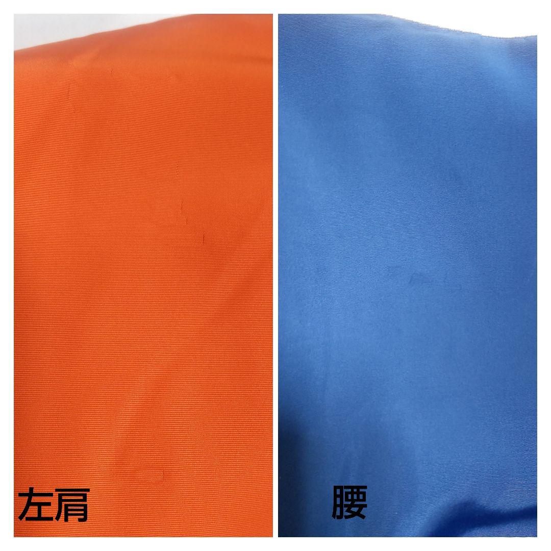 MLB メッツの刺繍ビッグロゴが映えるリバーシブル仕様の合皮スタジャン古着 XL