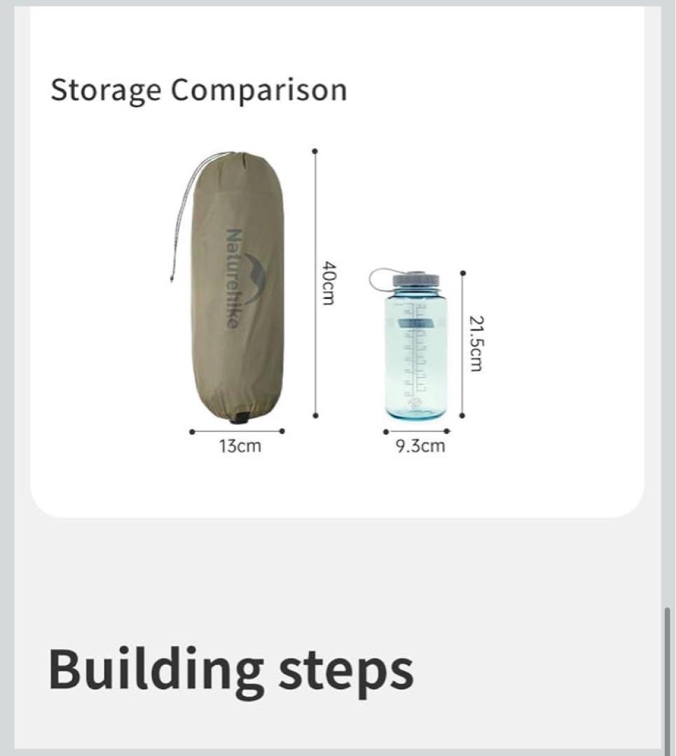 Naturehike テント 2人用 軽量 ソロキャンプ 登山 自立式 前室付き