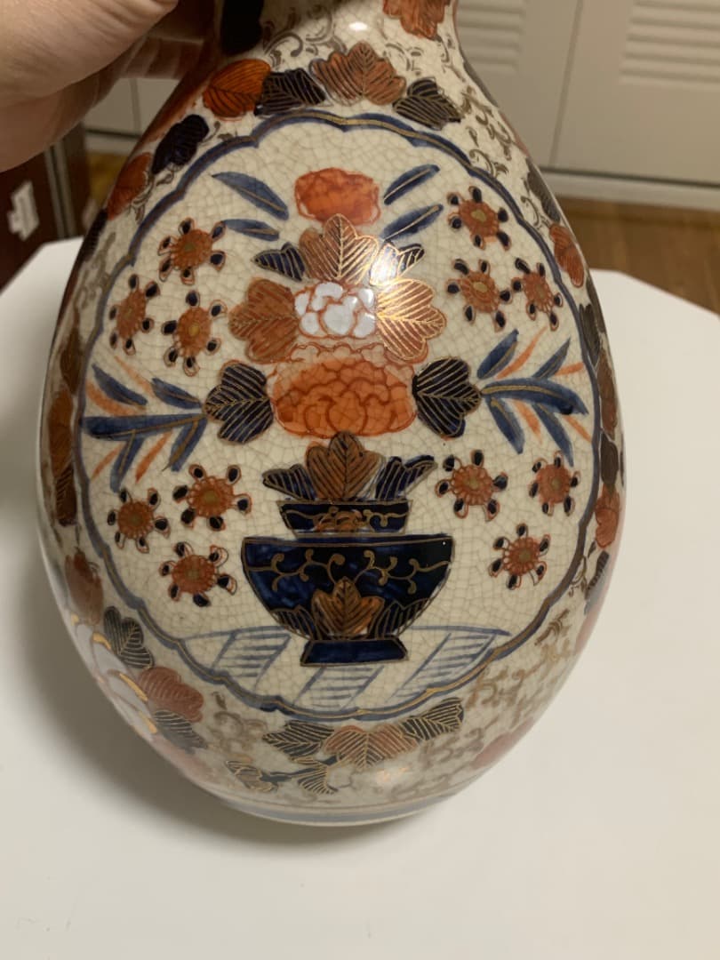 中国美術　伊万里焼の陶器／銘あり伊万里 明治　古玩 年代品　骨董　稀少