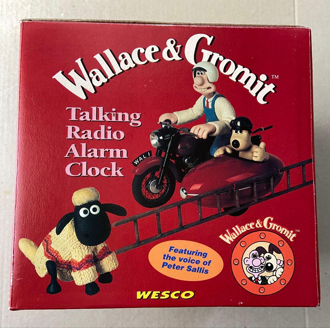【ウォレスとグルミット】ラジオ付トーキングアラームクロック【英国ビンテージトイ】