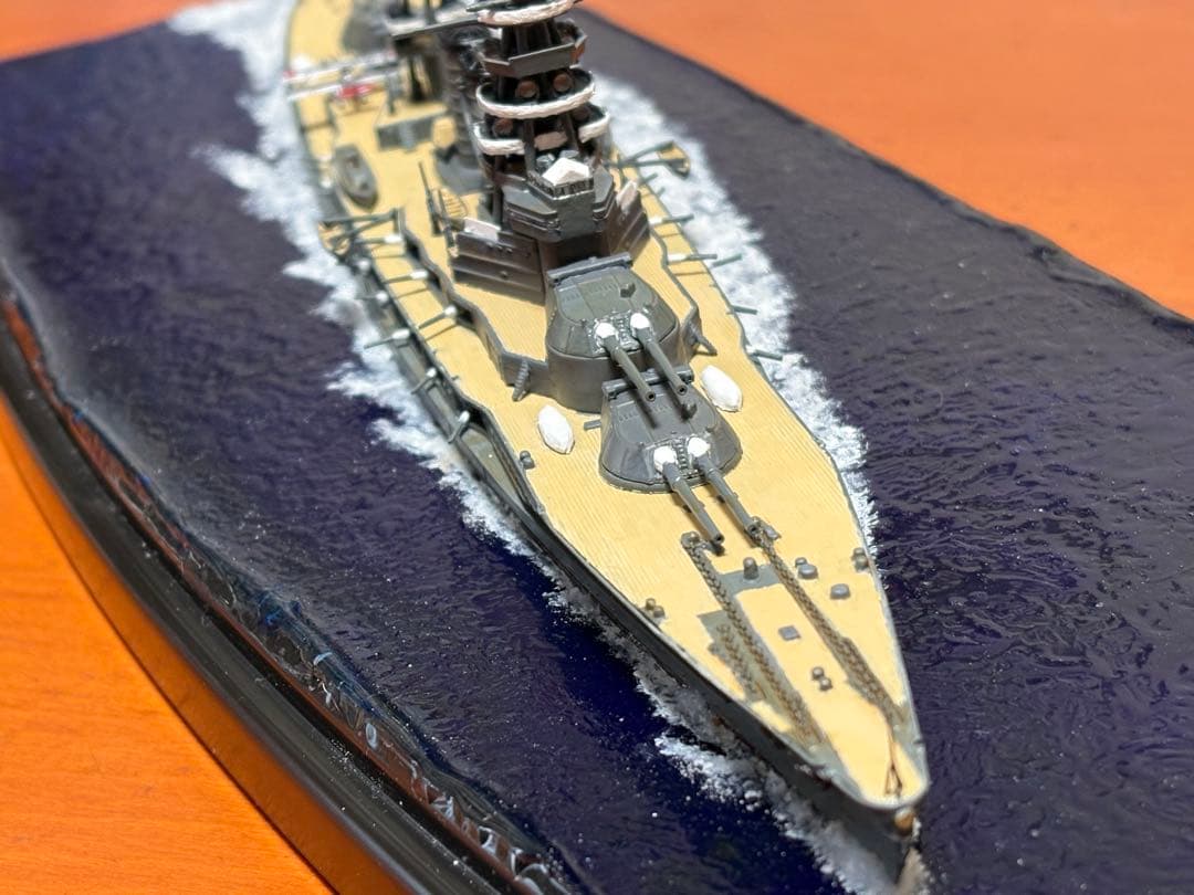 戦艦長門湾曲煙突　完成品