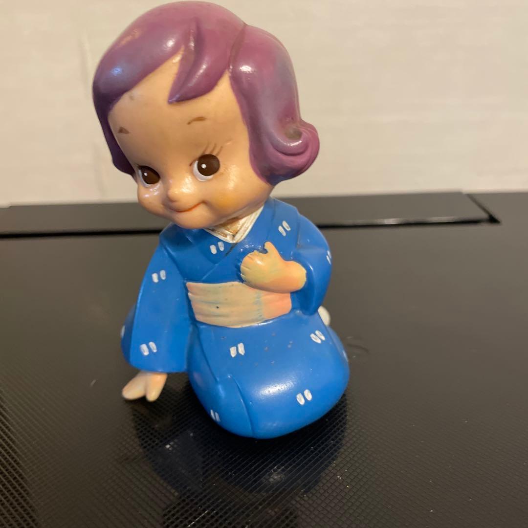 値下げ❗️まとめ売り❗️22㎝のばらちゃん座り❗️勧業銀行 ソフビ昭和レトロ