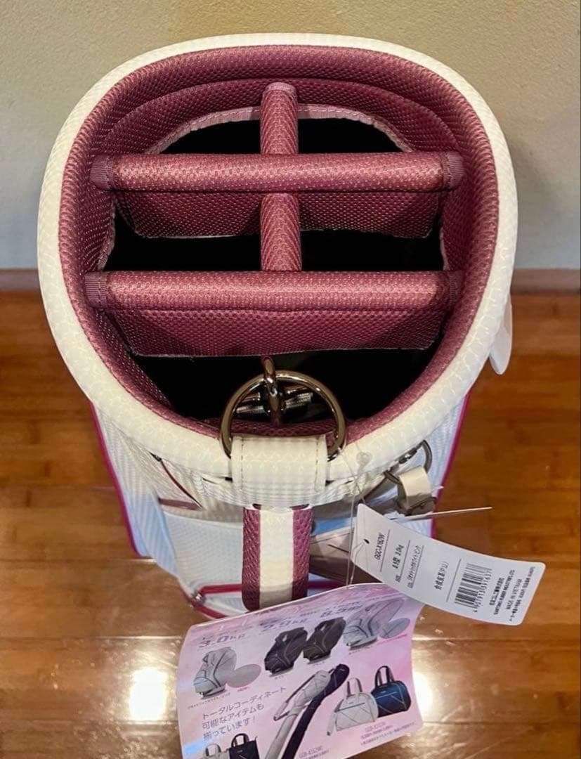 XXIO ゴルフバッグ ホワイト/ピンク　ゼクシオ