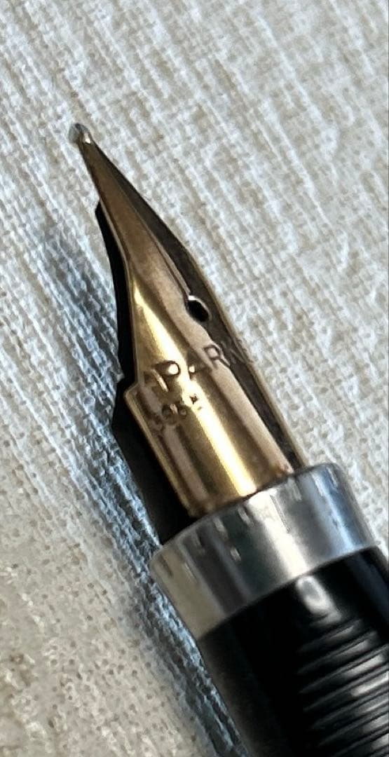 【希少】PARKER フランス製14K （585刻印）万年筆 ボールペンセット