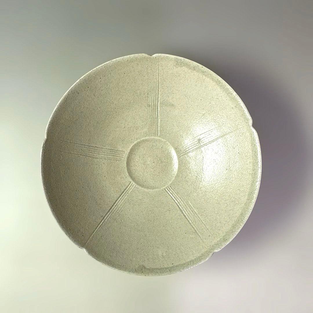 播州相生焼　相生浦窯　那波鳳翔　青磁小皿　五客揃