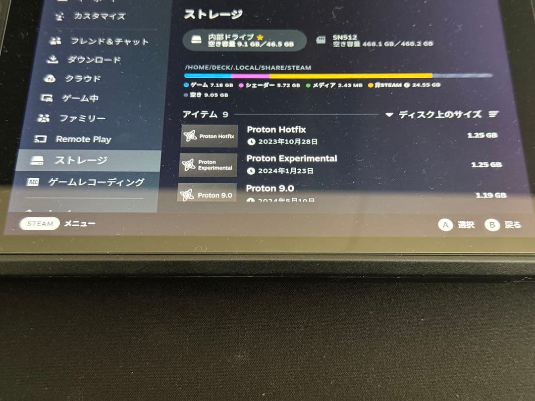 その他 Steam Deck 64GB + sandisk extreme 512gb