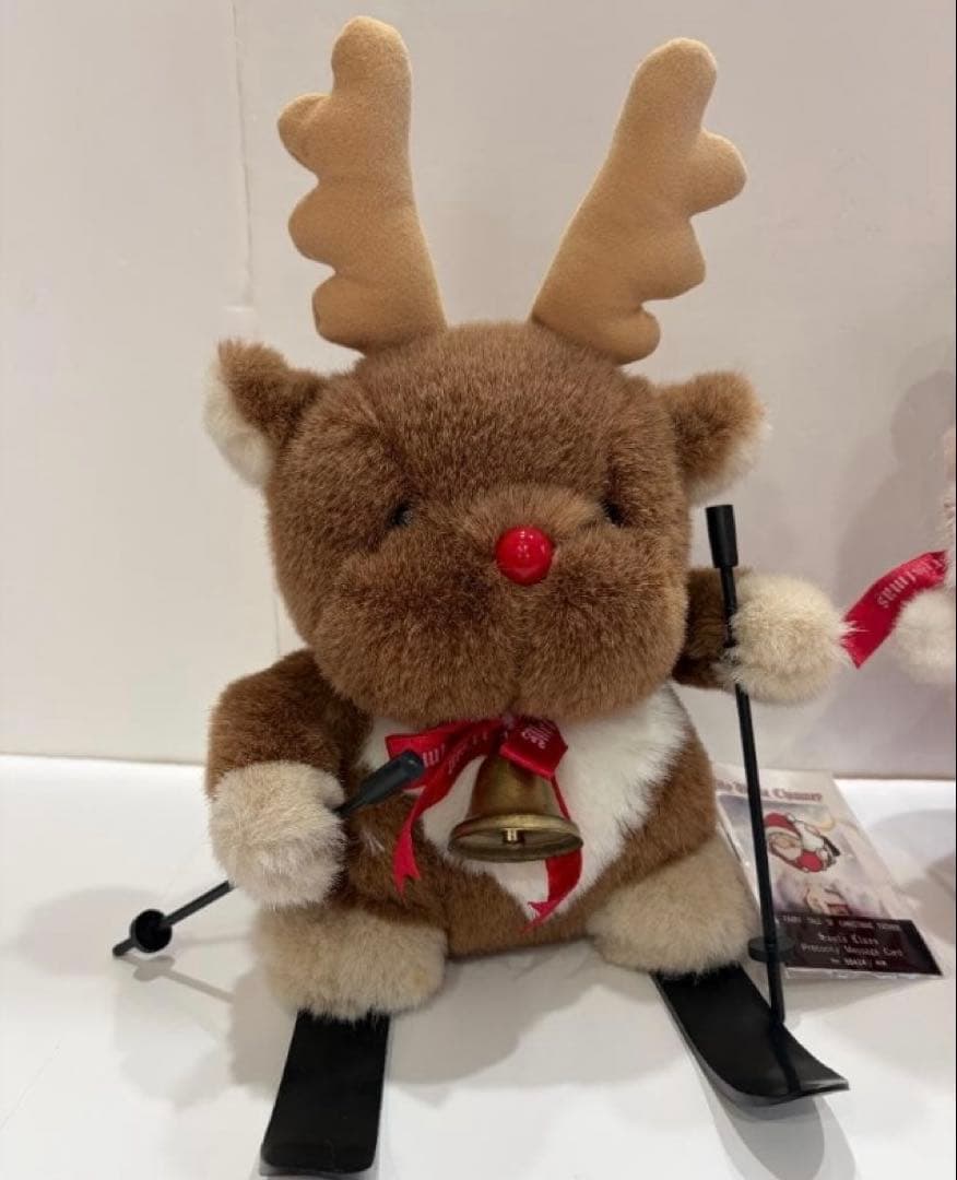 美品 サンタクロースとトナカイのぬいぐるみセット　チムニーワールド 昭和　レトロ