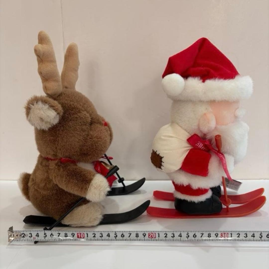 美品 サンタクロースとトナカイのぬいぐるみセット　チムニーワールド 昭和　レトロ