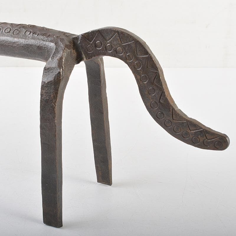 モダンアート　オブジェ　古鉄製　馬　置物　C　R7419