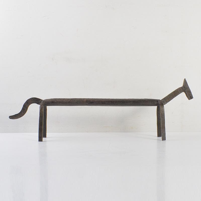 モダンアート　オブジェ　古鉄製　馬　置物　C　R7419