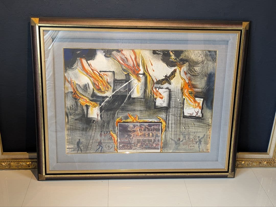 サルバドール・ダリ　ファイアー　ファイアー　ファイアー 180 /250手書き