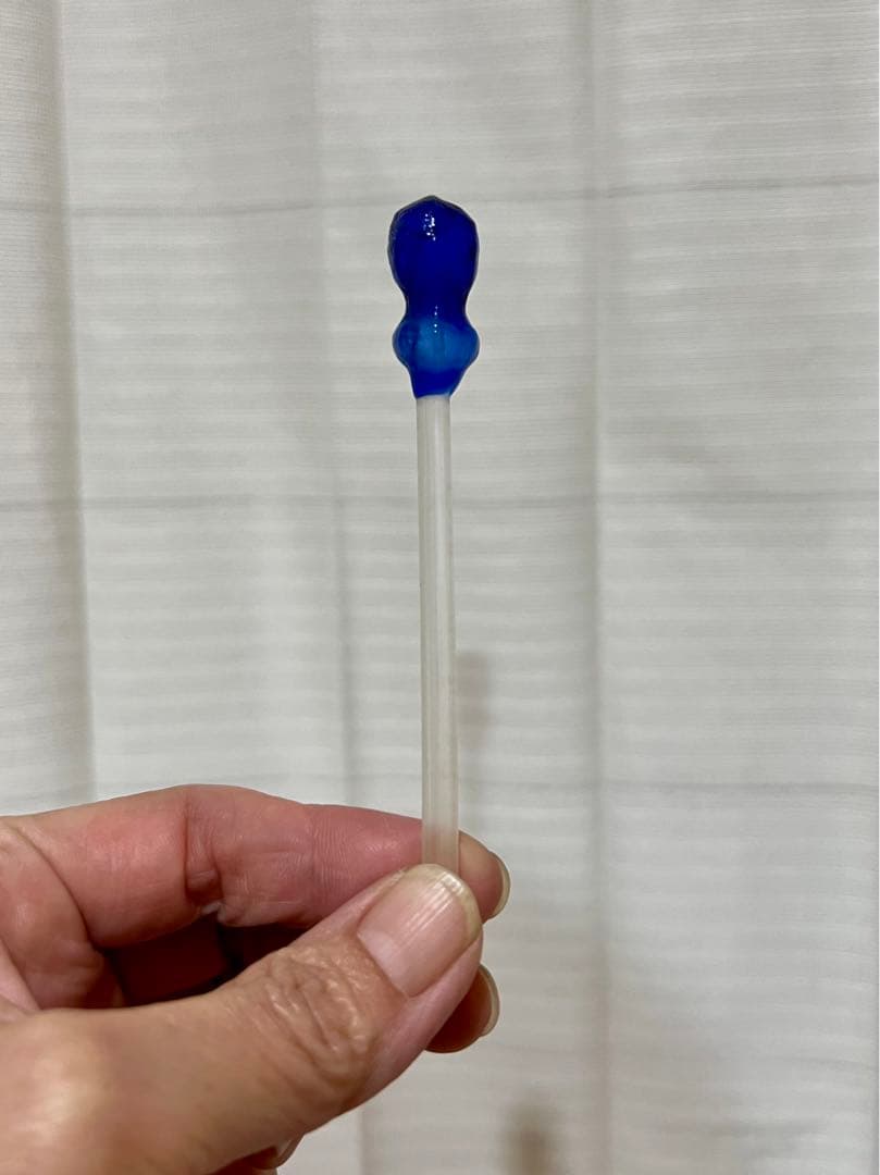 アンティーク　時代物ウラン和ガラス　かんざし　簪　和装小物　瓢箪碍子　江戸ガラス