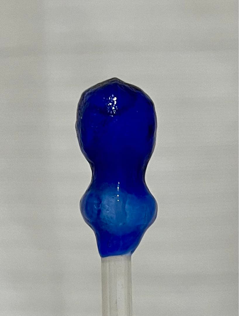 アンティーク　時代物ウラン和ガラス　かんざし　簪　和装小物　瓢箪碍子　江戸ガラス