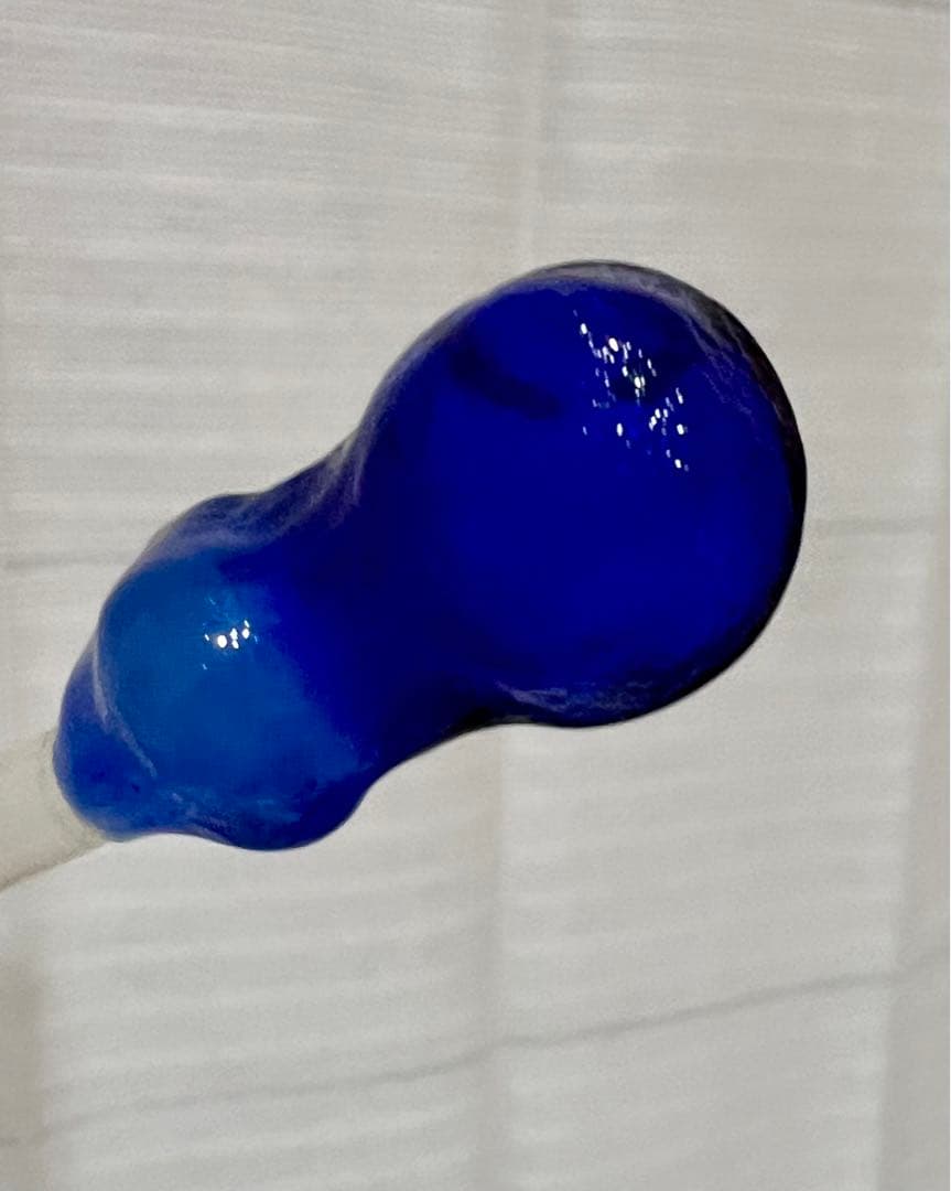 アンティーク　時代物ウラン和ガラス　かんざし　簪　和装小物　瓢箪碍子　江戸ガラス