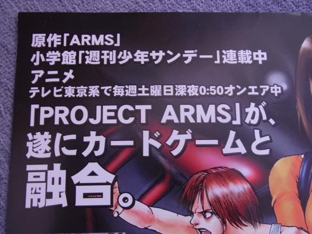未使用品　非売品　ポスター　プロジェクトアームズ　皆川亮二　2001年　稀少
