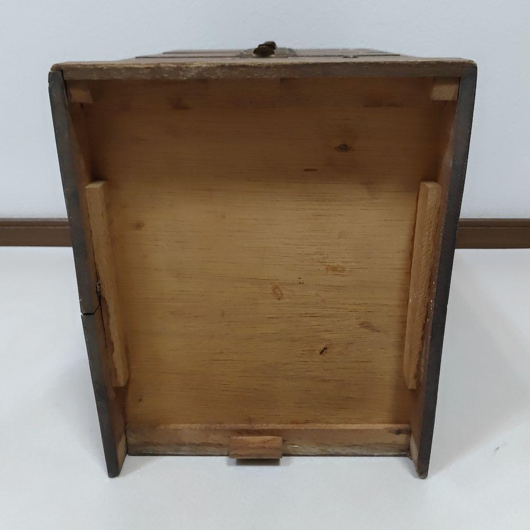 昭和レトロ 小引き出し 5段 5杯 小抽斗 木製 木箱 古家具 収納