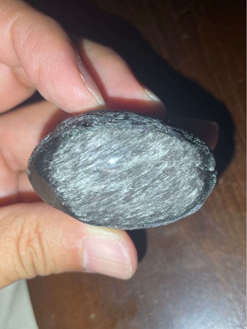 研磨品　十勝石玲瓏　シルバーオブシディアン