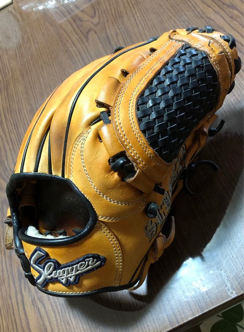 Slugger スラッガー　軟式グローブ オレンジ レザー