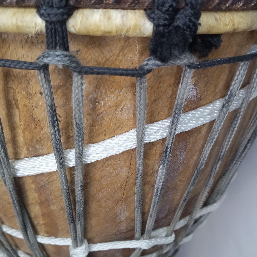 ニンバ ジャンベ 民族楽器大型 64㌢ 太鼓 打楽器 アフリカ民族楽器 木製