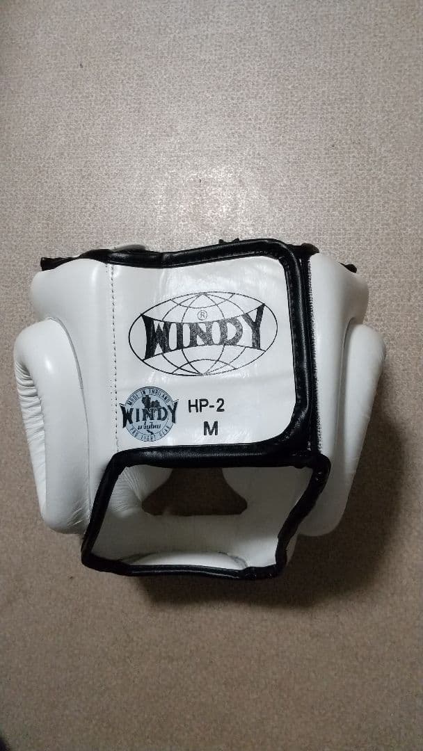 本革製WINDYヘッドギア HP-2 白 M サイズ 新品 NP