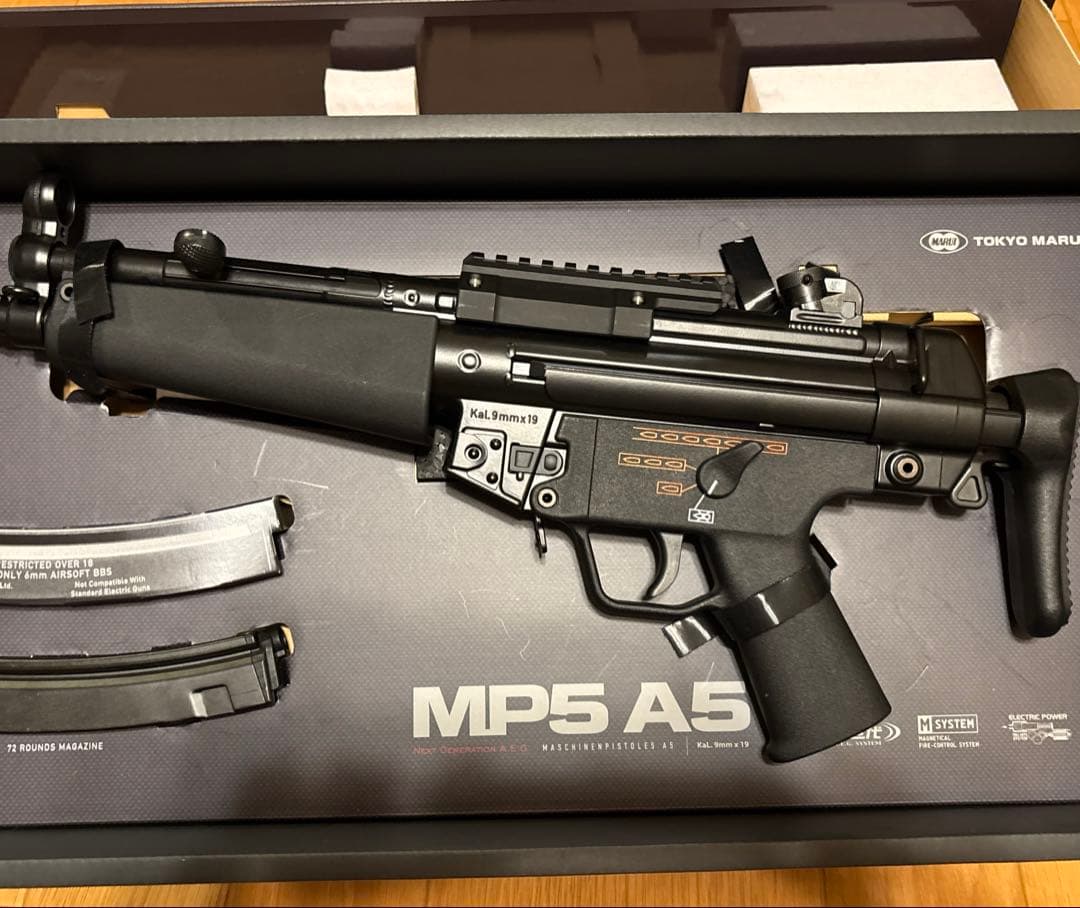 MP5A5次世代ガン マウントベース・充電コード・電池付き　未使用美品　サバゲー