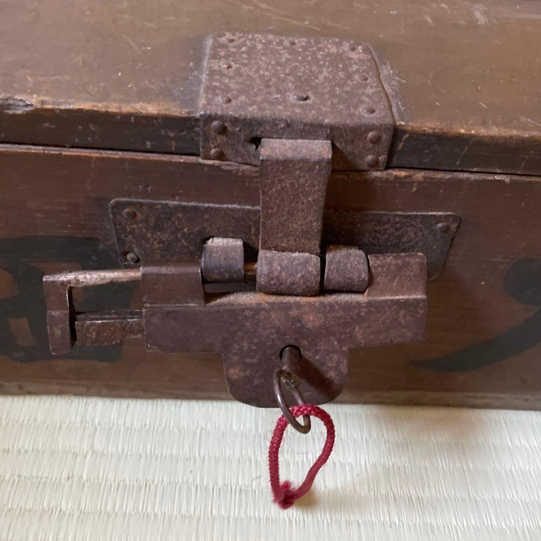 アンティーク銭箱　骨董品