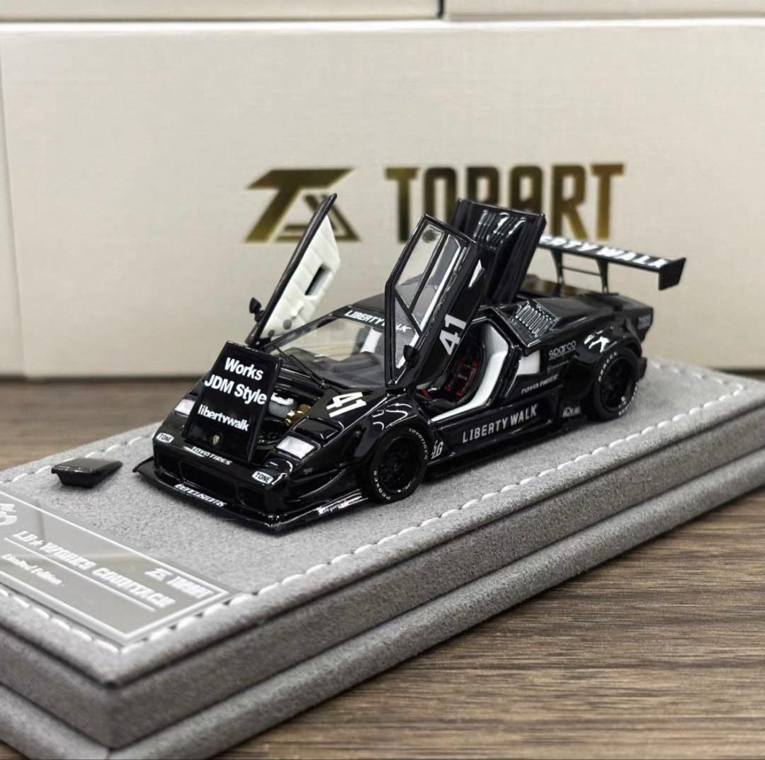 トップアート 1/64 ランボルギーニ カウンタック LBWK ブラック