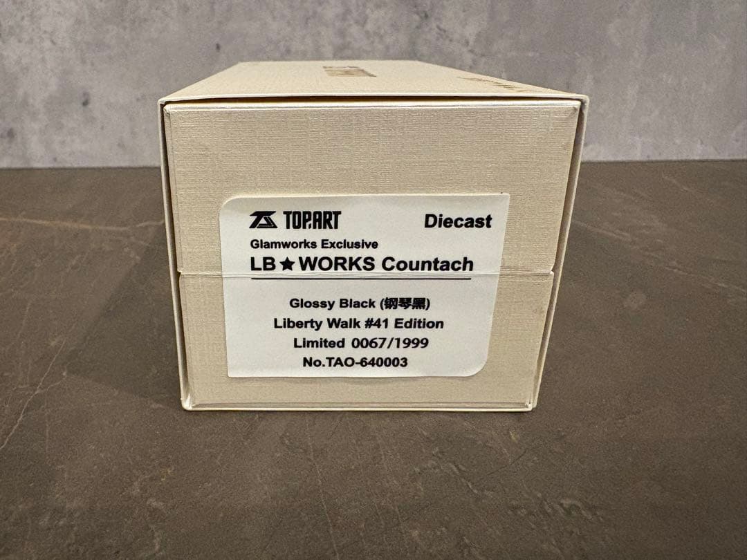 トップアート 1/64 ランボルギーニ カウンタック LBWK ブラック