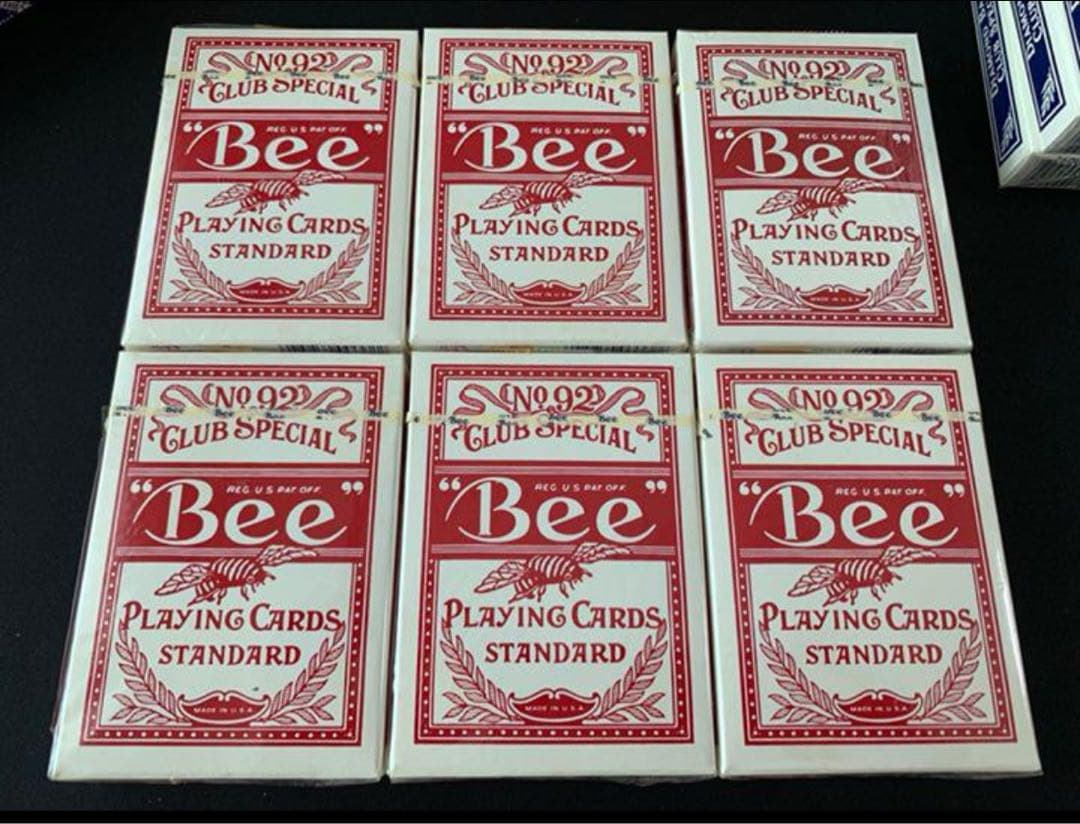 新品未開封 Bee オールドデック 6個 青3個 赤3個 トランプ類税証紙