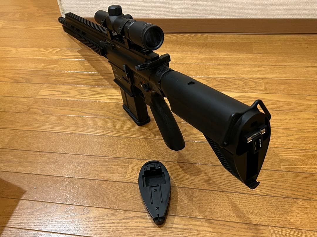 東京マルイ製次世代HK 417 D スナイパーライフル 刻印追加、メカボ整備済み